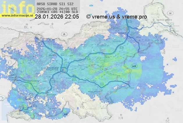 Radarska karta padavin