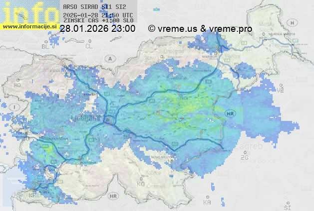 Radarska karta padavin