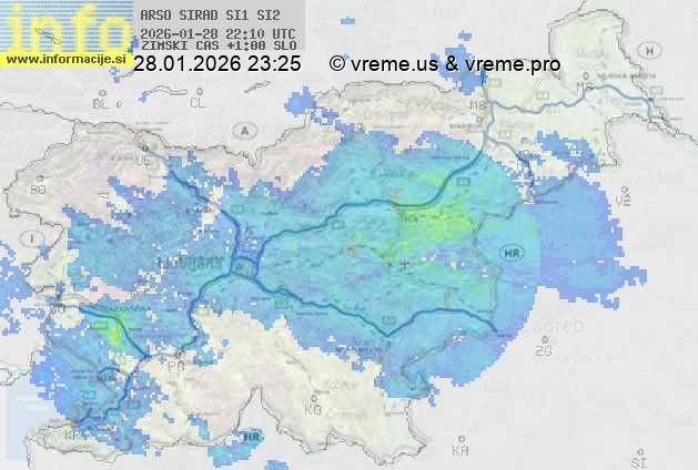 Radarska karta padavin