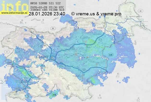 Radarska karta padavin
