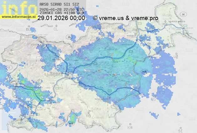Radarska karta padavin