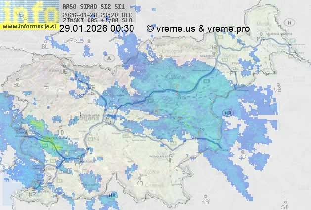 Radarska karta padavin