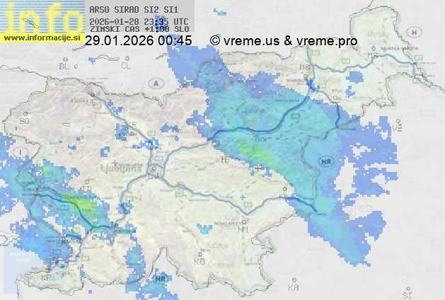 Radarska karta padavin