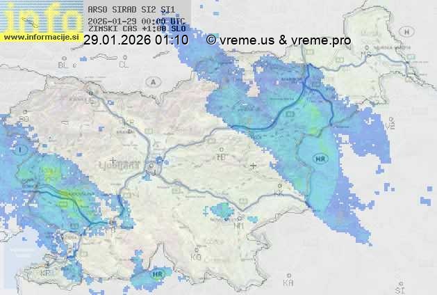 Radarska karta padavin