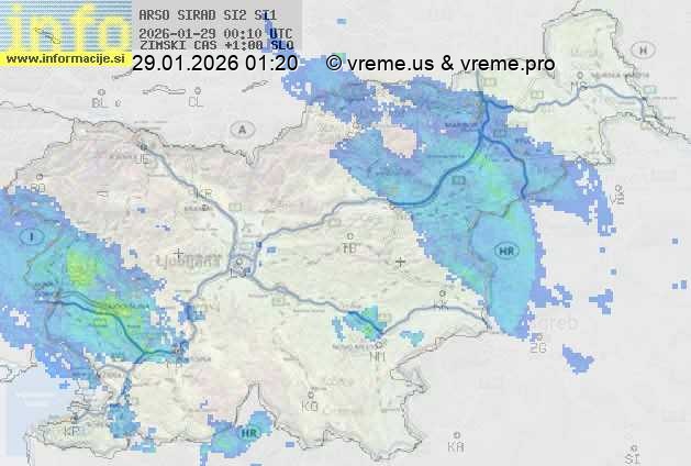 Radarska karta padavin