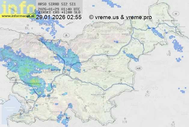 Radarska karta padavin