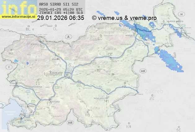 Radarska karta padavin