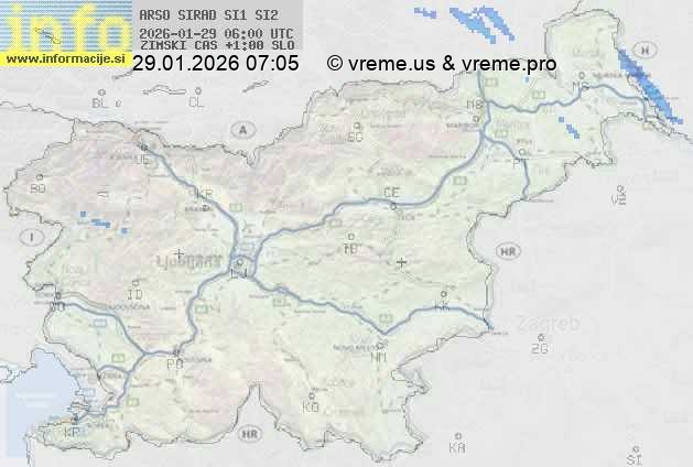 Radarska karta padavin