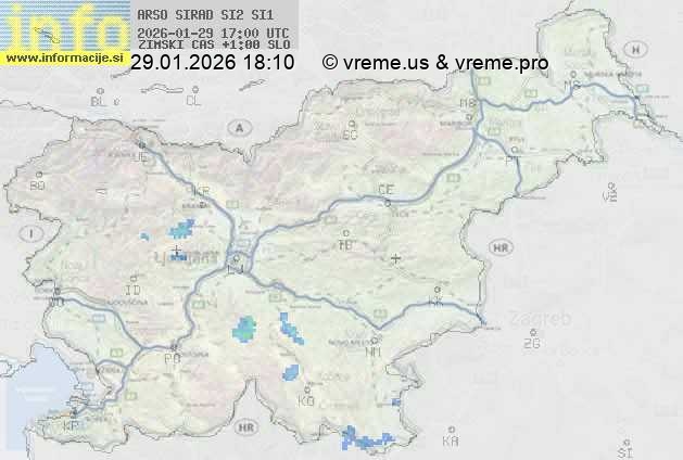 Radarska karta padavin