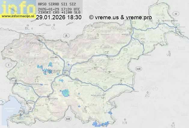 Radarska karta padavin