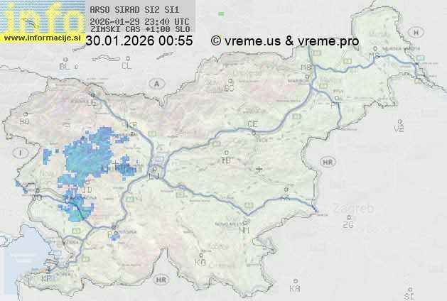 Radarska karta padavin