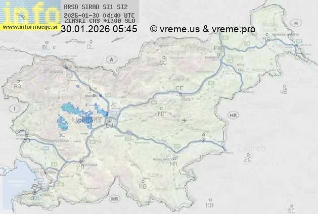 Radarska karta padavin