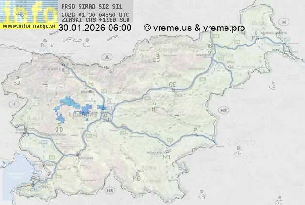 Radarska karta padavin