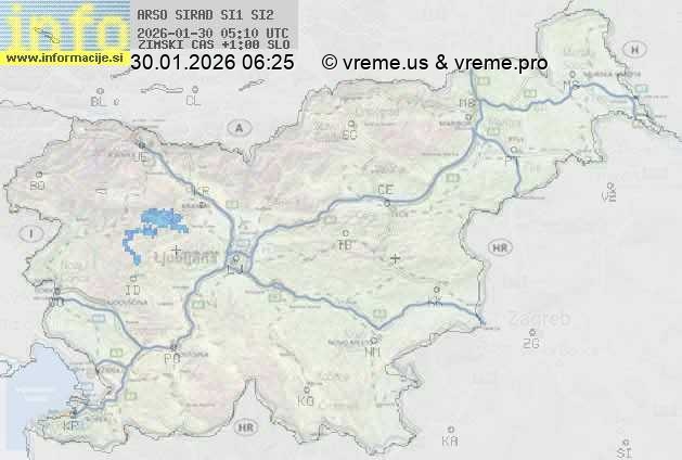Radarska karta padavin