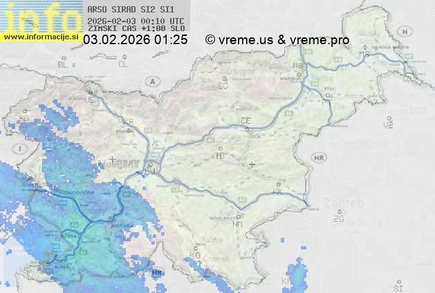 Radarska karta padavin