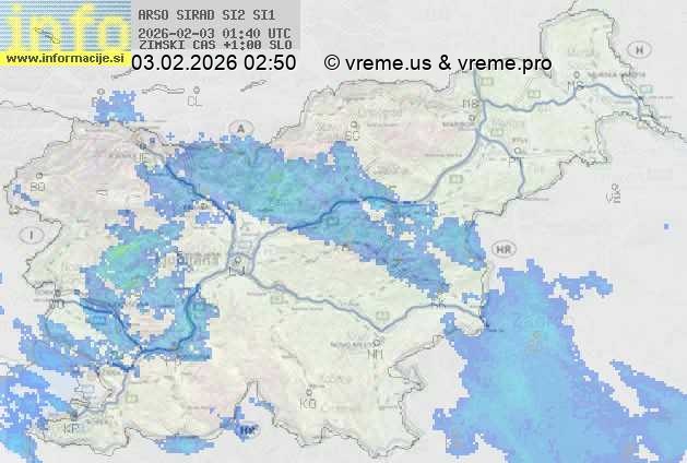 Radarska karta padavin