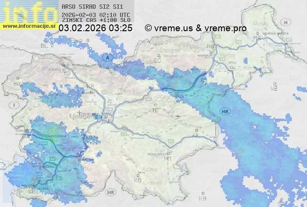 Radarska karta padavin