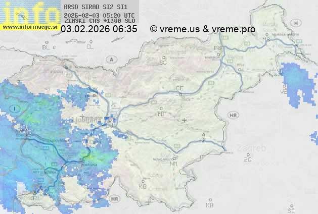 Radarska karta padavin