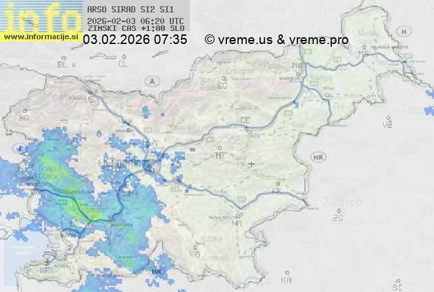 Radarska karta padavin