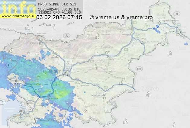 Radarska karta padavin