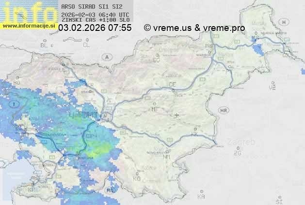 Radarska karta padavin