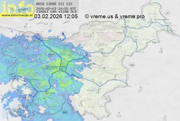 Radarska karta padavin