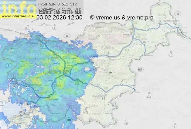 Radarska karta padavin
