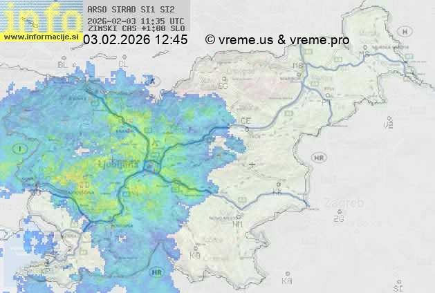 Radarska karta padavin