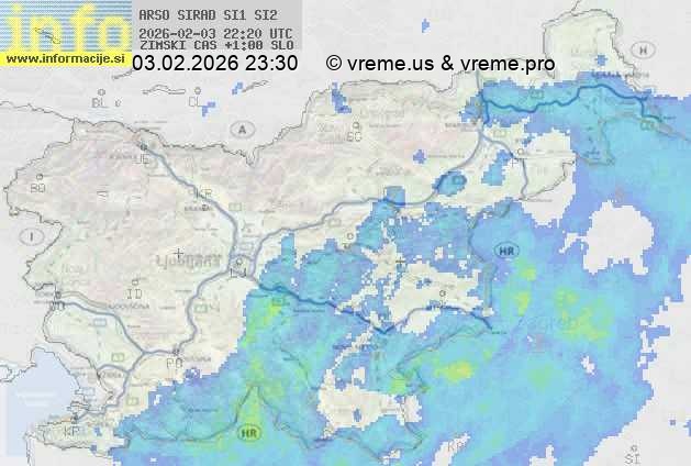 Radarska karta padavin