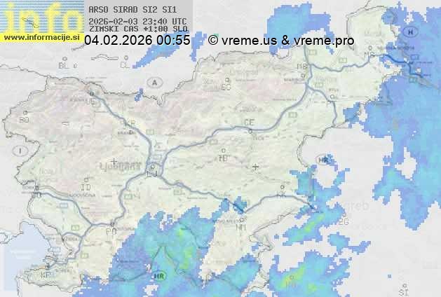 Radarska karta padavin