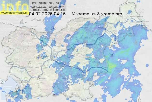 Radarska karta padavin