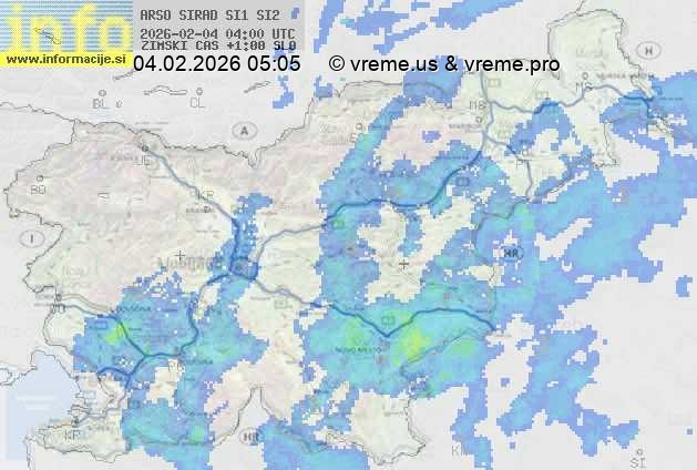 Radarska karta padavin