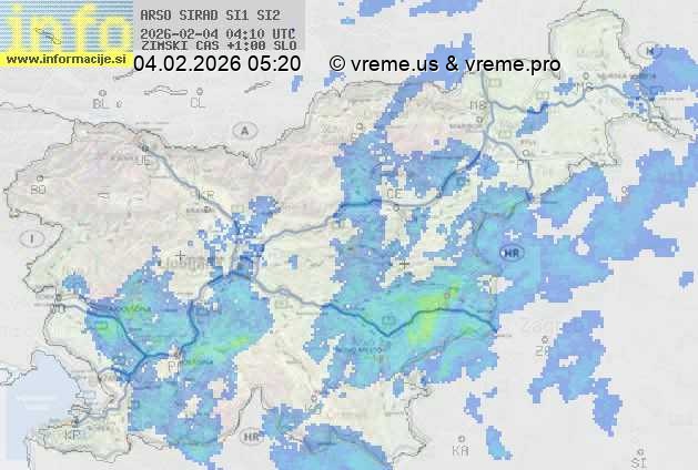 Radarska karta padavin