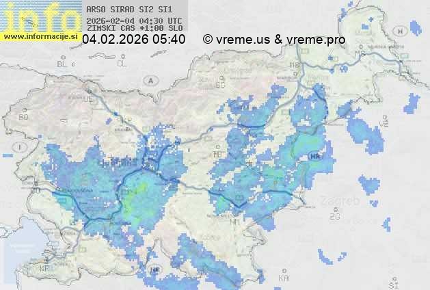 Radarska karta padavin