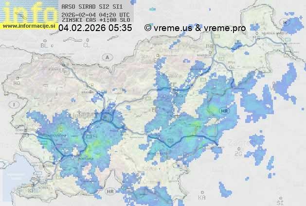 Radarska karta padavin