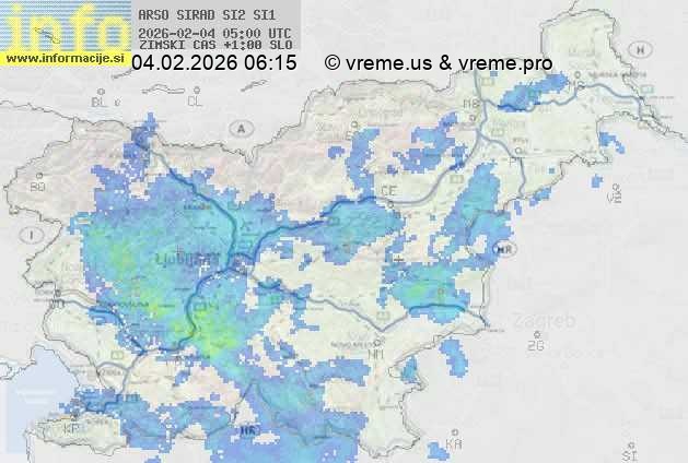 Radarska karta padavin