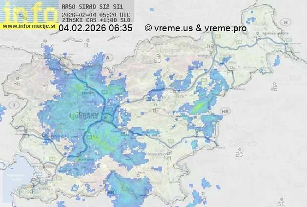 Radarska karta padavin