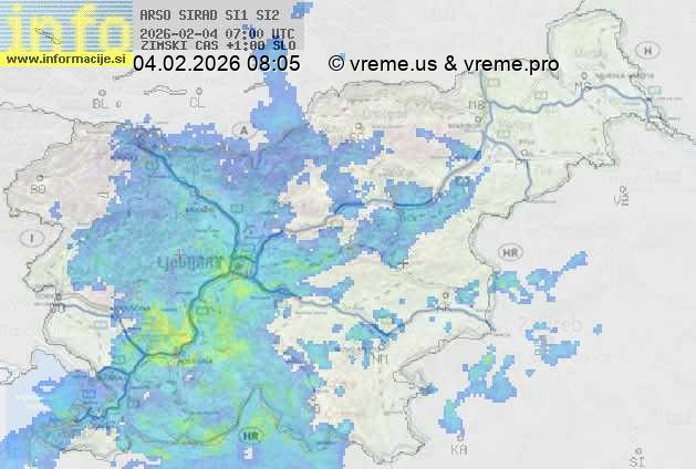Radarska karta padavin
