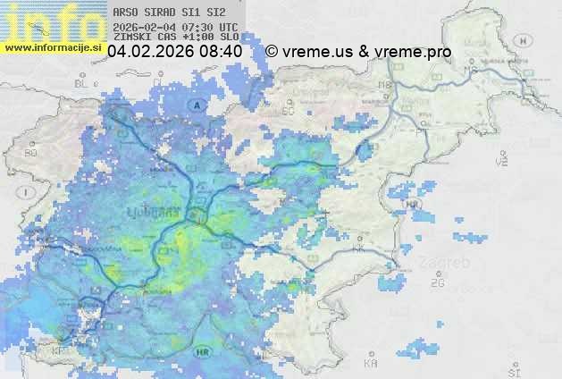 Radarska karta padavin