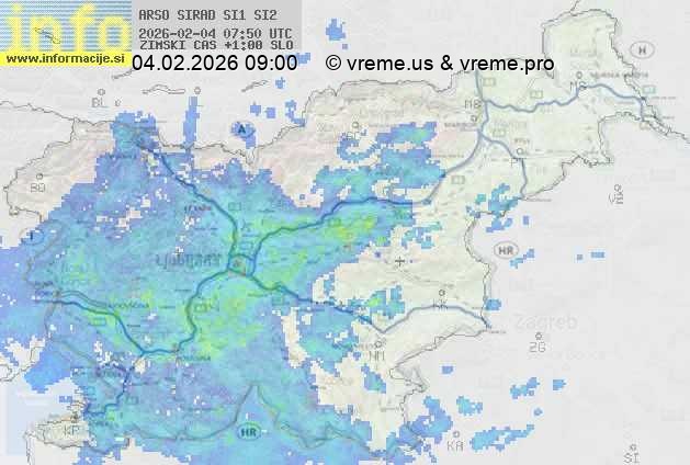 Radarska karta padavin