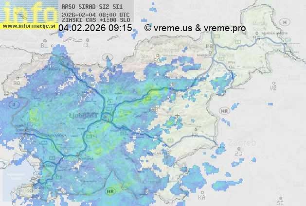 Radarska karta padavin