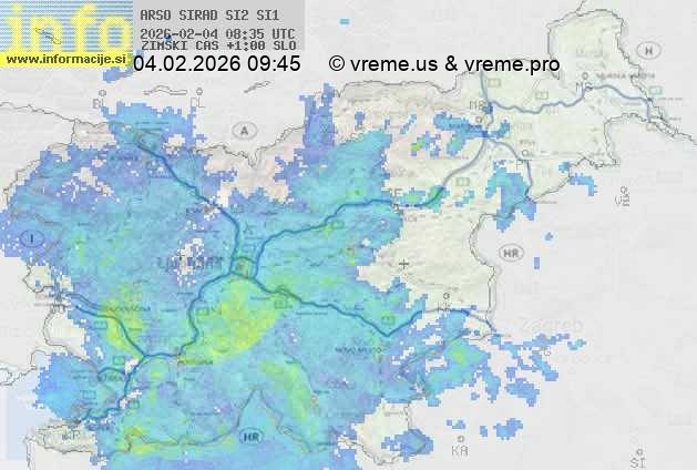 Radarska karta padavin