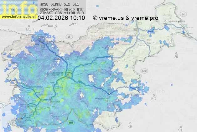 Radarska karta padavin