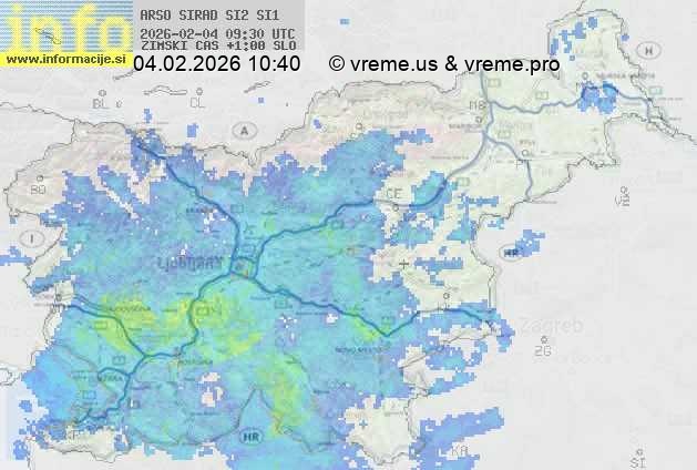 Radarska karta padavin