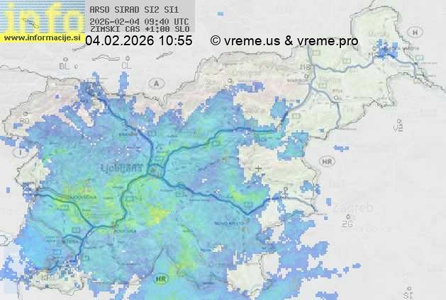 Radarska karta padavin