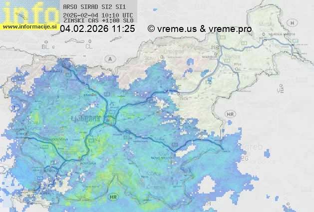 Radarska karta padavin