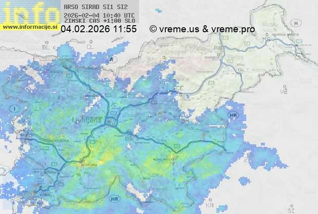 Radarska karta padavin