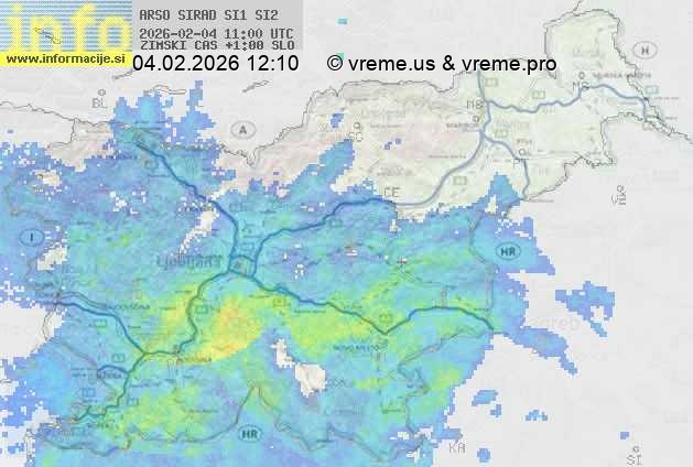 Radarska karta padavin