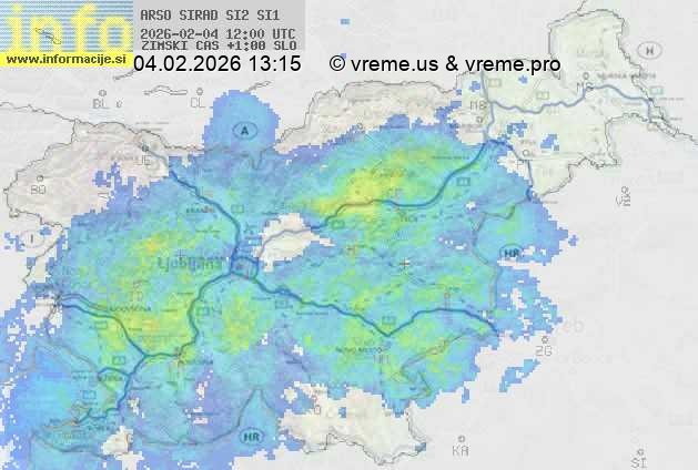 Radarska karta padavin
