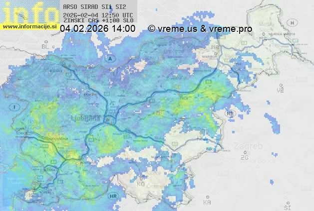 Radarska karta padavin
